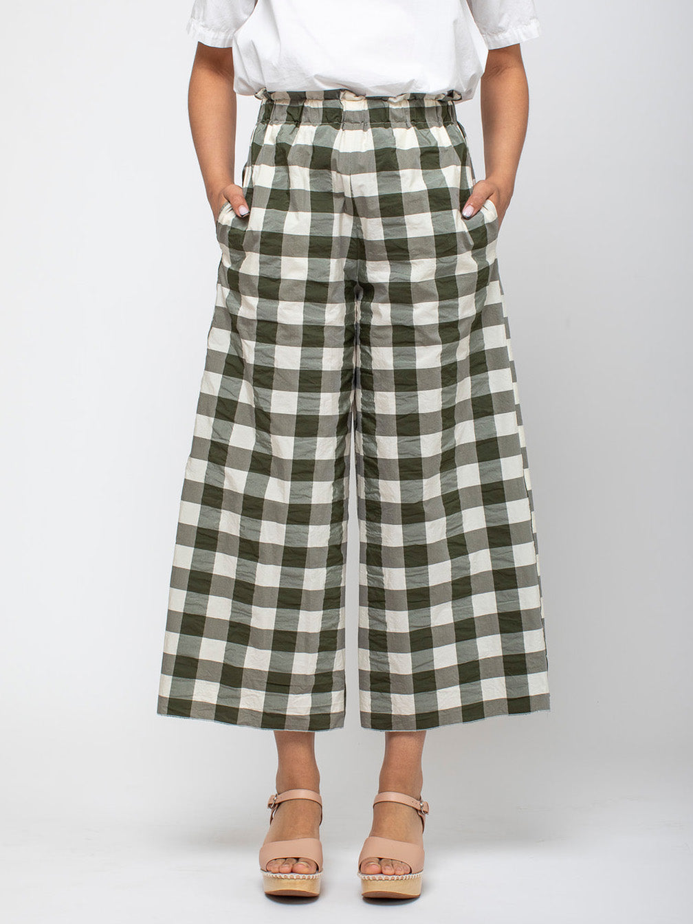 AVN | Easy Pants - Military Green Check | Verdalina