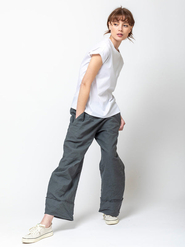 Cotton Crinkled Pants
