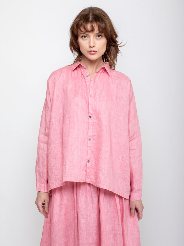 Ichi Antiquites - Linen Shirt - Pink - Verdalina