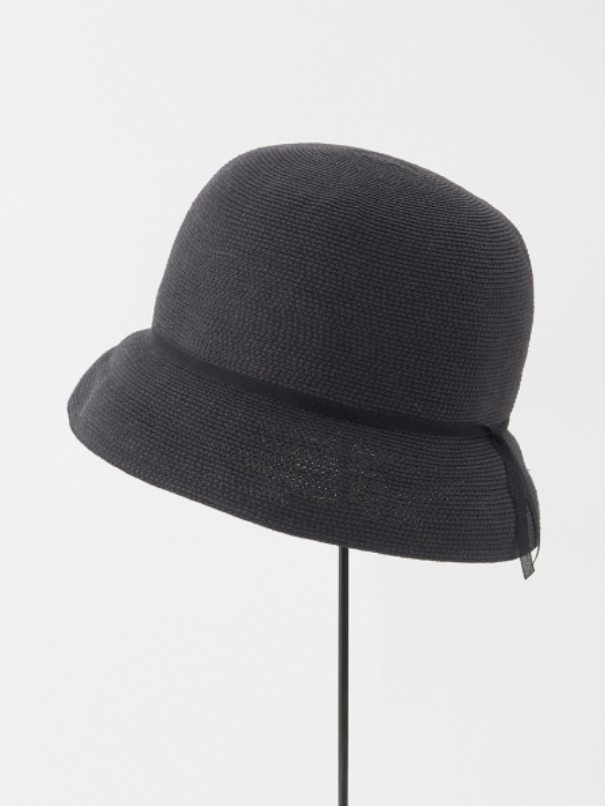 Mature Ha | WR Paper Braid Light Hat Short MPB1-01S - Black with Mature Ha | WR Paper Braid Light Hat Short MPB1-01S - Black with