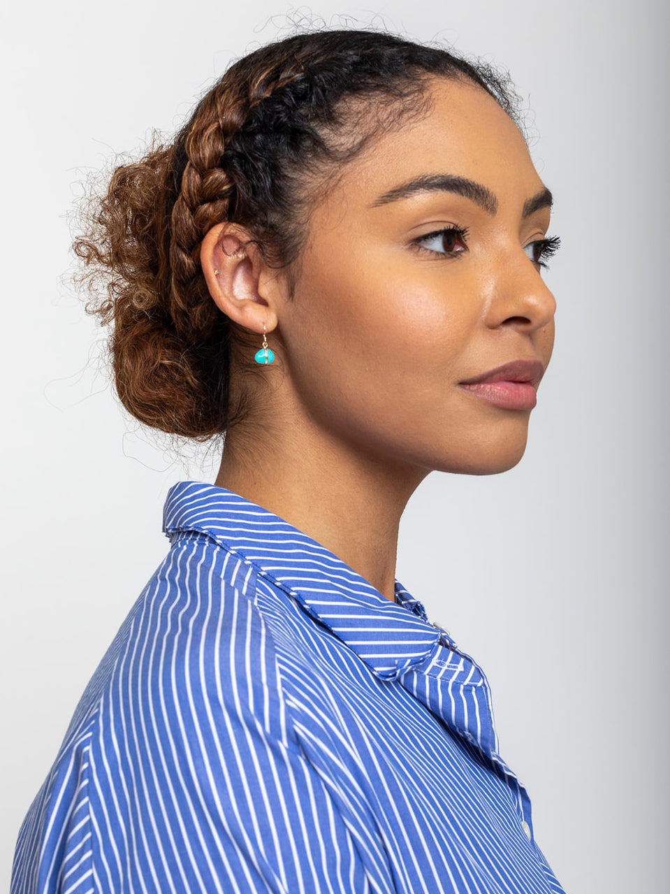 Melissa Joy Manning | Single Drop 14k Earrings - Turquoise | Verdalina