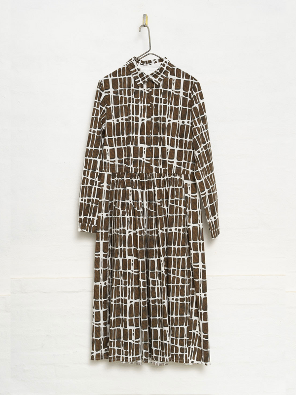 Hannoh Wessel - Demeter Dress - Brown Check - Verdalina