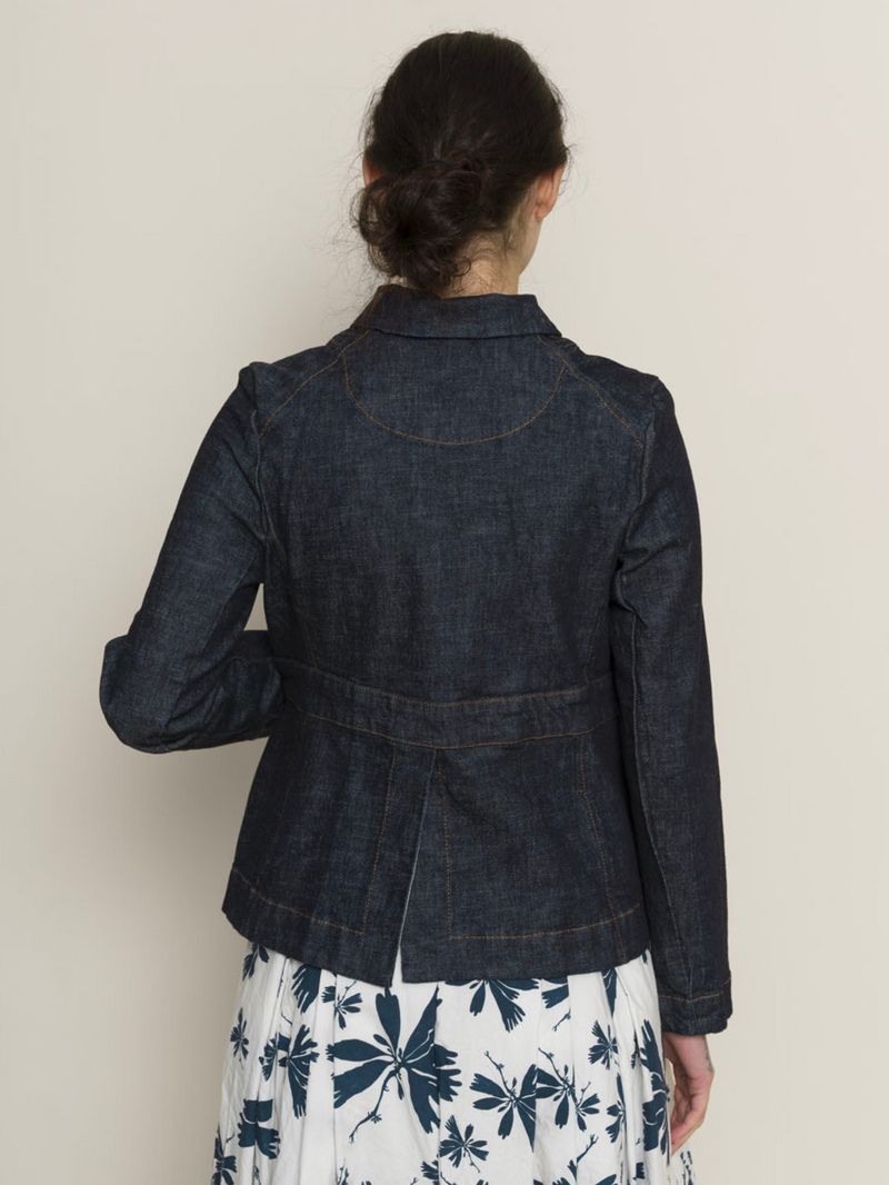 Hannoh Wessel - Vlinda Washed Denim Jacket - Indigo - Verdalina