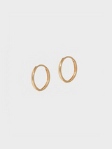 Dalbit - 14K Gold Huggie Hoops - 9mm - Verdalina