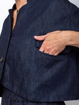 Aequamente - Berlino Jacket - Denim - Verdalina