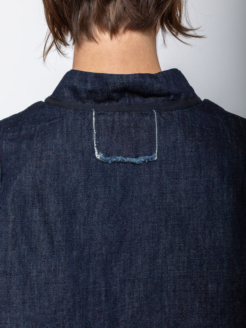 Aequamente - Berlino Jacket - Denim - Verdalina