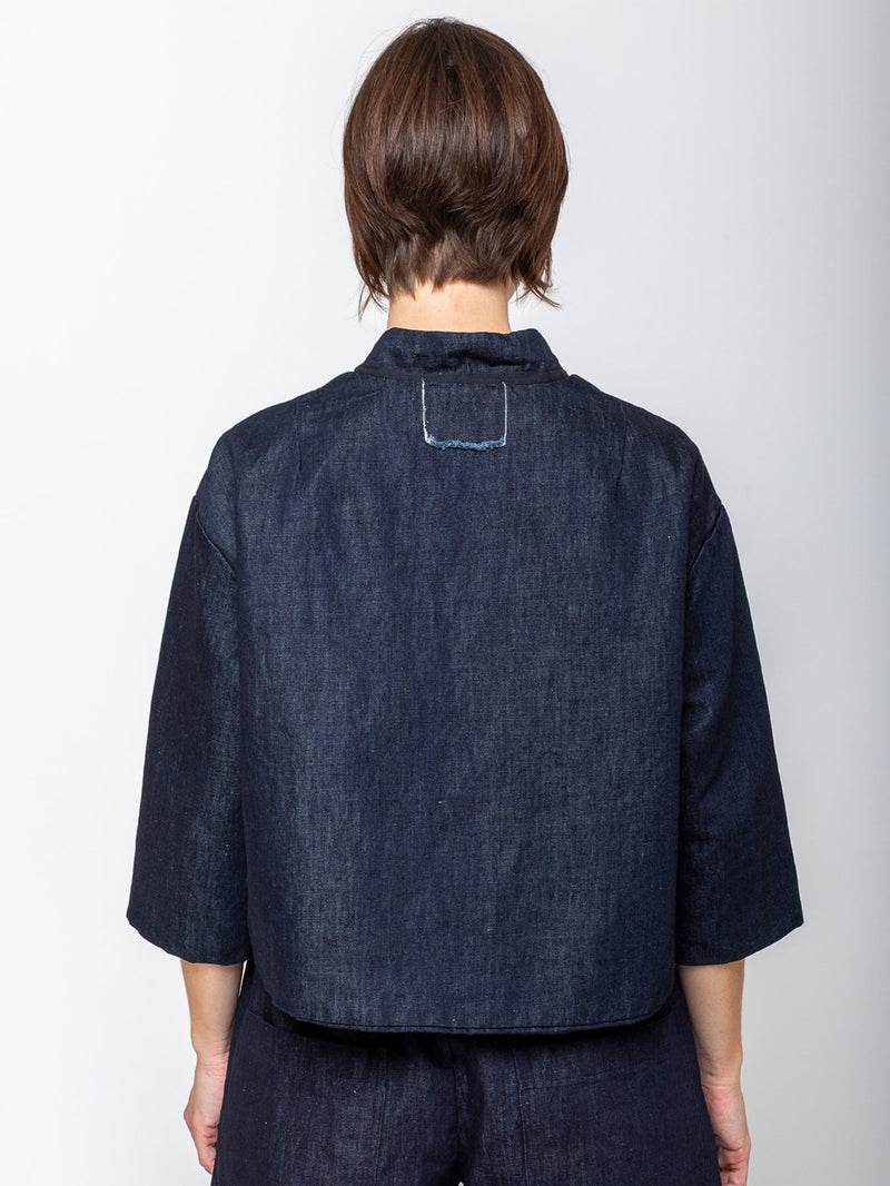Aequamente - Berlino Jacket - Denim - Verdalina
