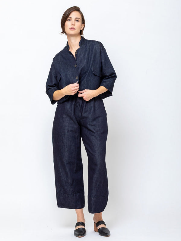 Aequamente - Berlino Pants - Denim - Verdalina