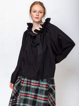 Aquarius Cocktail - Beautiful Mess Blouse - Black Poplin - Verdalina