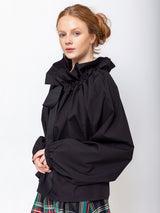 Aquarius Cocktail - Beautiful Mess Blouse - Black Poplin - Verdalina