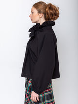 Aquarius Cocktail - Beautiful Mess Blouse - Black Poplin - Verdalina