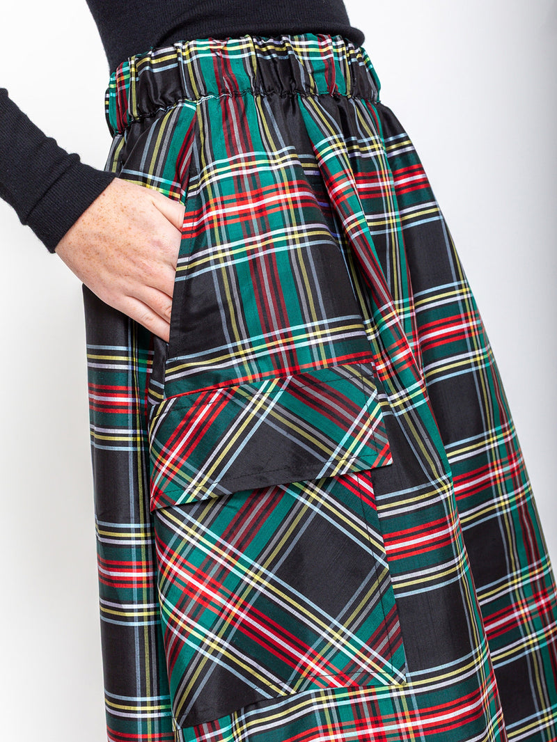 Aquarius Cocktail | Le Cargo Skirt - Black Tartan | Verdalina