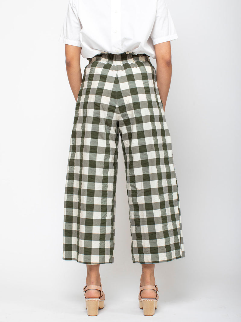 AVN - Easy Pants - Military Green Check - Verdalina