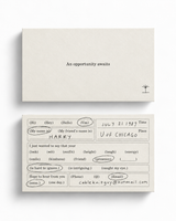 Acquaintance Cards - Modern Calling Cards for Flirting