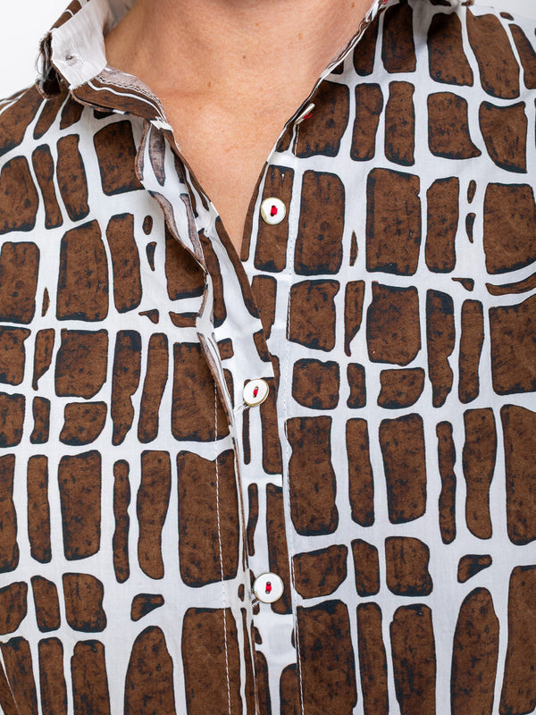 Hannoh Wessel - Christina Shirt - Brown Check - Verdalina