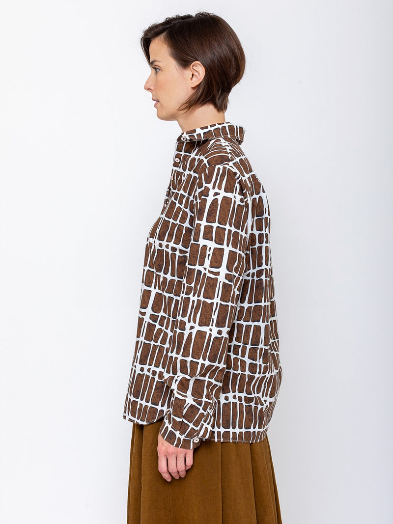 Hannoh Wessel - Christina Shirt - Brown Check - Verdalina