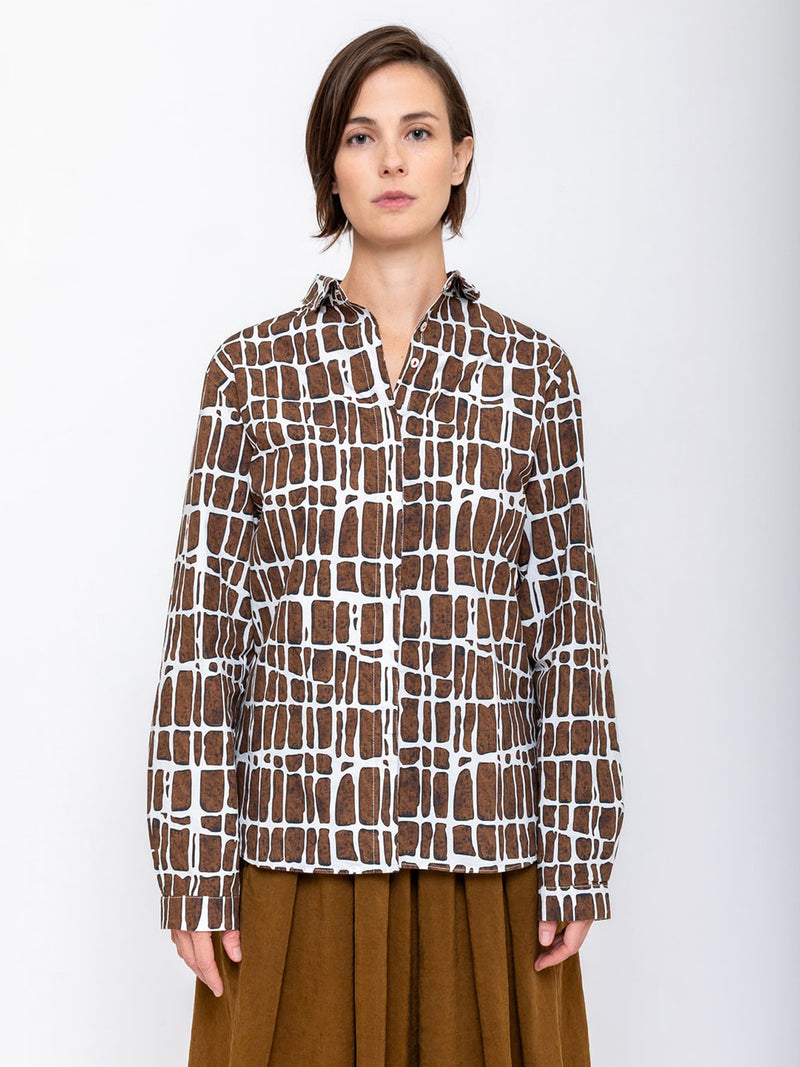 Hannoh Wessel - Christina Shirt - Brown Check - Verdalina