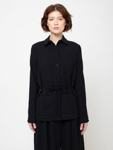Ana Georgette Jacket - Black