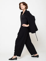 Ana Georgette Jacket - Black