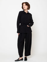 Ana Georgette Jacket - Black