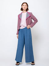 Blue Skies Workroom - Angled Jacket - Orange & Pink - Verdalina