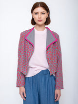 Blue Skies Workroom - Angled Jacket - Orange & Pink - Verdalina
