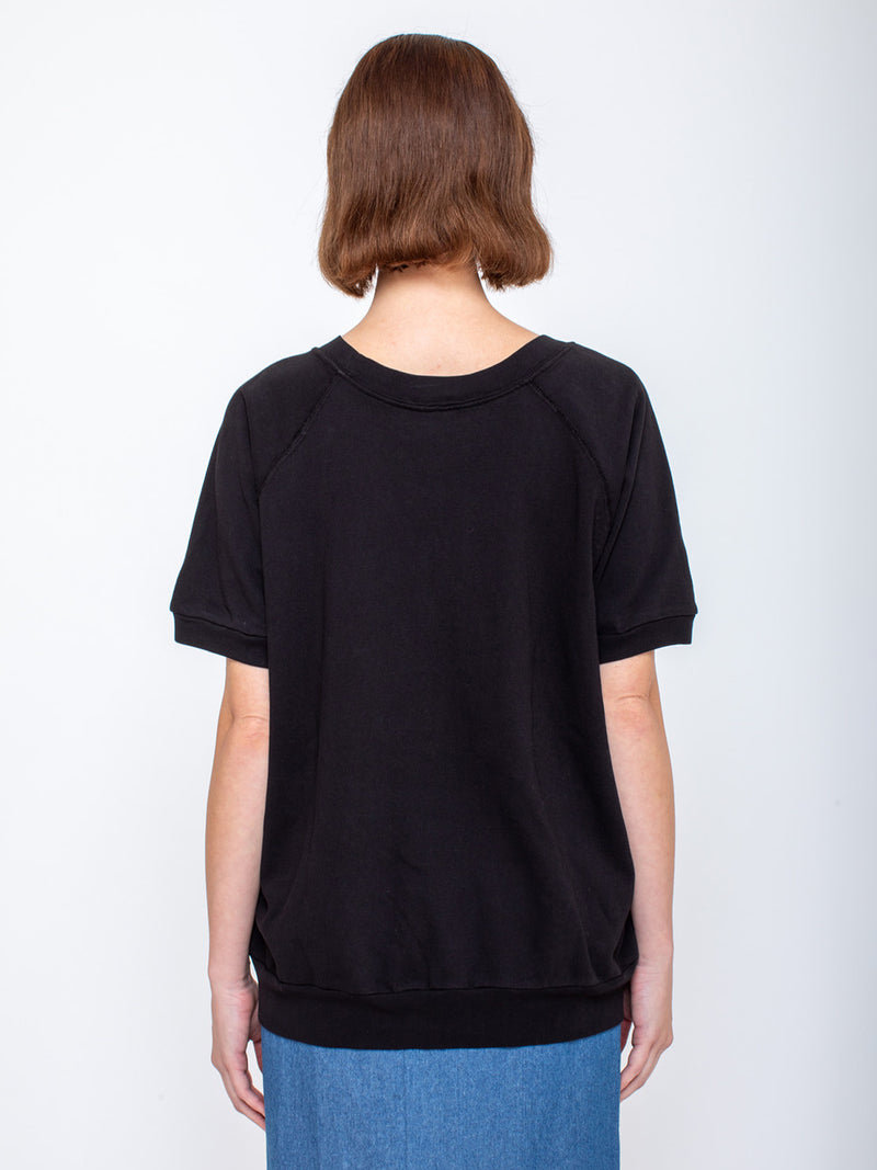 Aquarius Cocktail - Ruth Sweatshirt - Black Terry - Verdalina