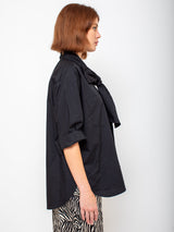 Aquarius Cocktail - Dear Polly Bow Blouse - Black - Verdalina