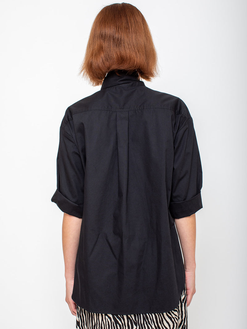 Aquarius Cocktail - Dear Polly Bow Blouse - Black - Verdalina