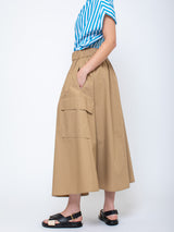 Aquarius Cocktail - Le Cargo Skirt - Khaki - Verdalina