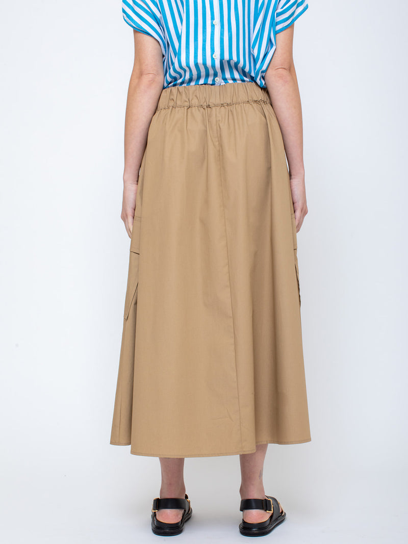 Aquarius Cocktail - Le Cargo Skirt - Khaki - Verdalina