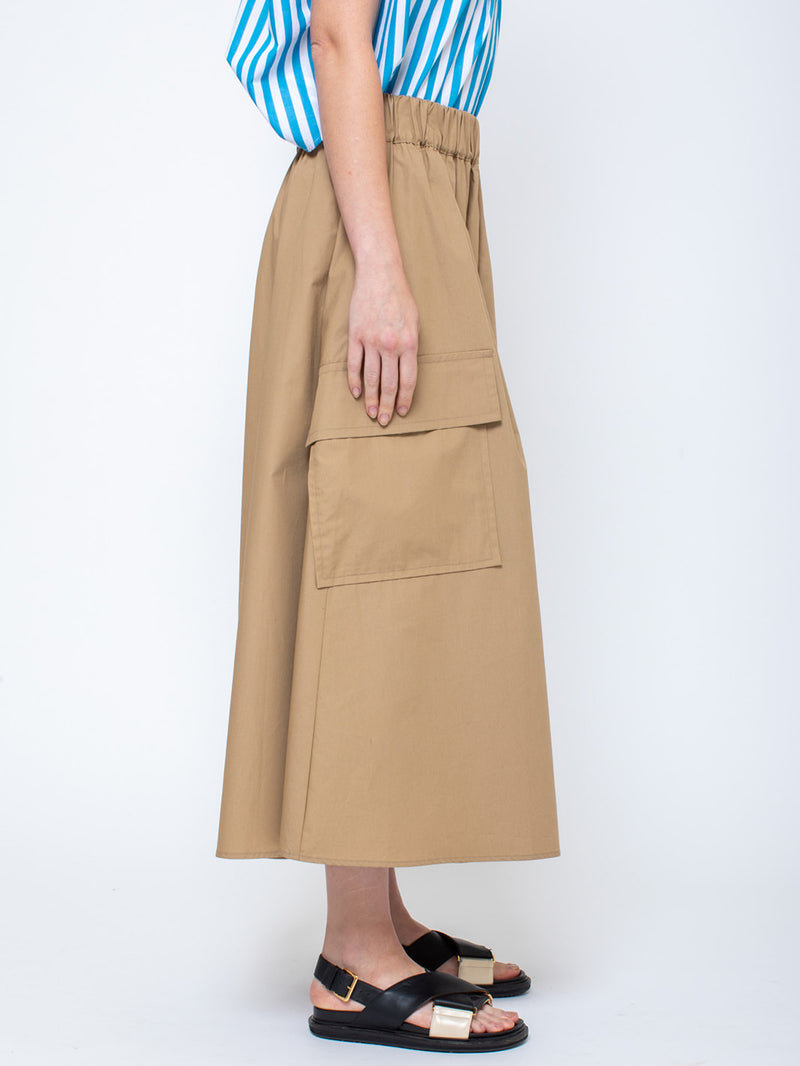 Aquarius Cocktail - Le Cargo Skirt - Khaki - Verdalina