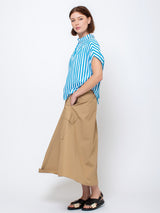 Aquarius Cocktail - Le Cargo Skirt - Khaki - Verdalina