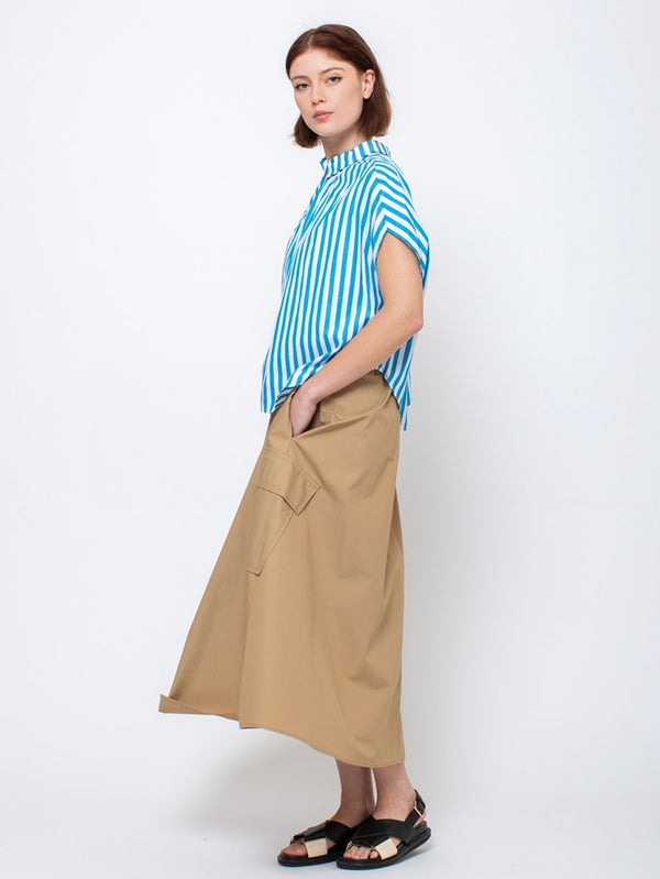 Aquarius Cocktail - Le Cargo Skirt - Khaki - Verdalina