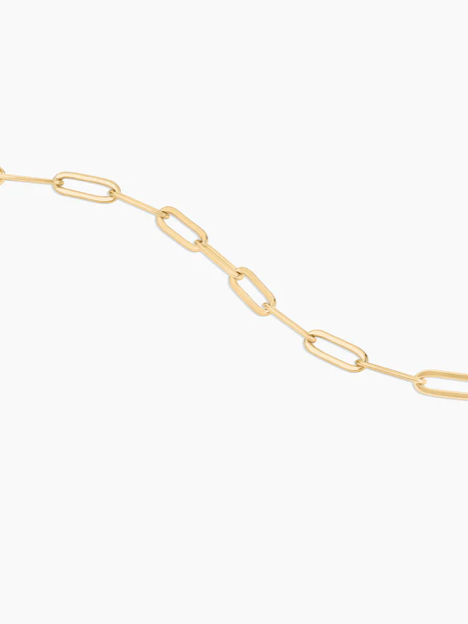 THATCH - Astra Pavé Paperclip Necklace - Verdalina