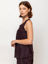 Silk Tank - Dark Bordeaux