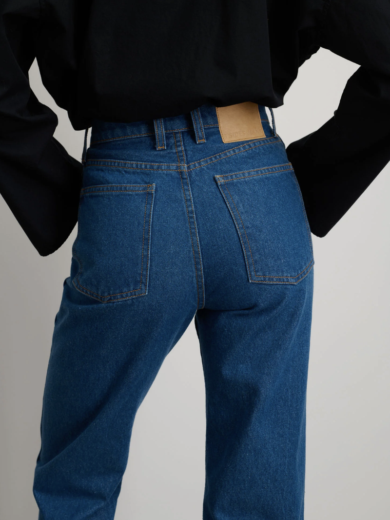 B Sides - Plein High Straight Jeans - Bessette Blue - Verdalina