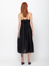 Black Crane - Ripple Strap Dress - Verdalina