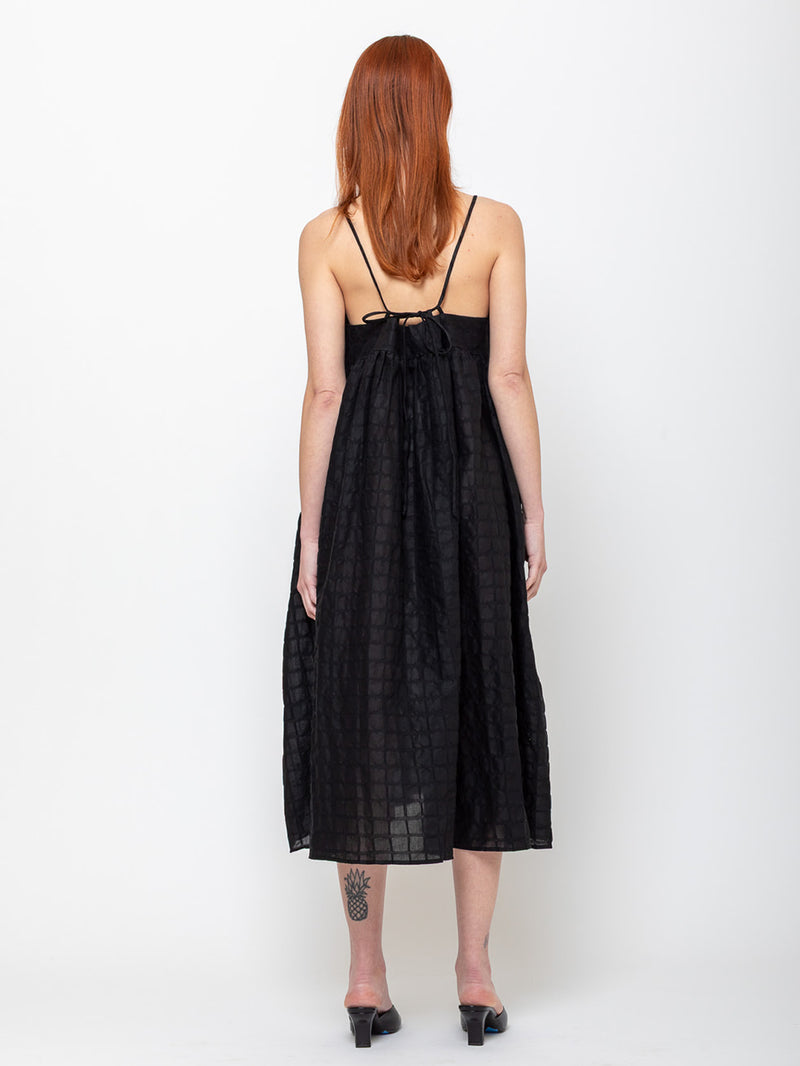Black Crane - Ripple Strap Dress - Verdalina