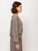 Brushed Cashmere Pullover Sweater - Sand