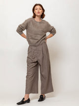 Brushed Cashmere Pullover Sweater - Sand