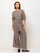 Brushed Cashmere Pullover Sweater - Sand