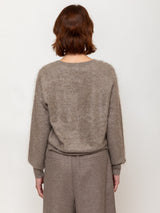 Brushed Cashmere Pullover Sweater - Sand