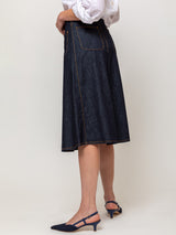 Denim Skirt - Indigo Blue