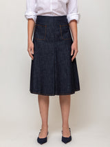 Denim Skirt - Indigo Blue