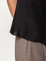 Silk Tank - Coal Black
