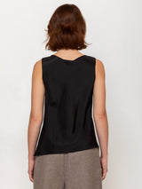 Silk Tank - Coal Black
