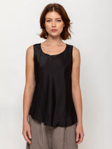 Silk Tank - Coal Black