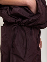 Taffeta Pullover with Hood - Dark Bordeaux