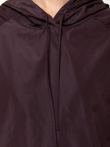 Taffeta Pullover with Hood - Dark Bordeaux